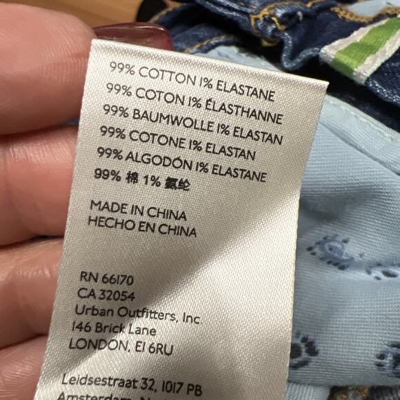 Pilcro Anthropologie Relaxed Straight Fit Jeans Womens Size 26P Distressed - Picture 15 of 15